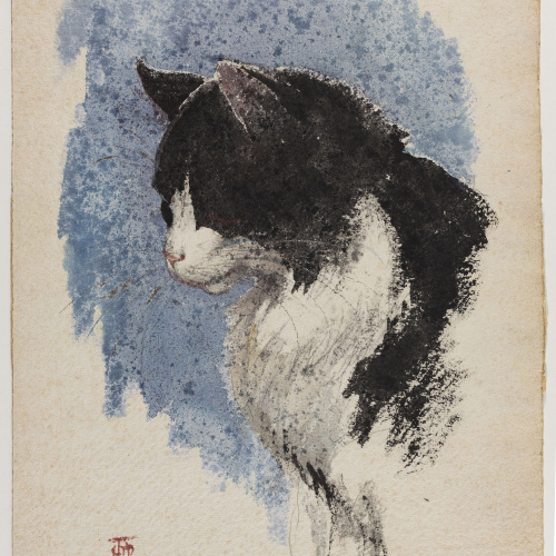 image for: Apel·les Mestres - Gat - Cap a 1900-1920