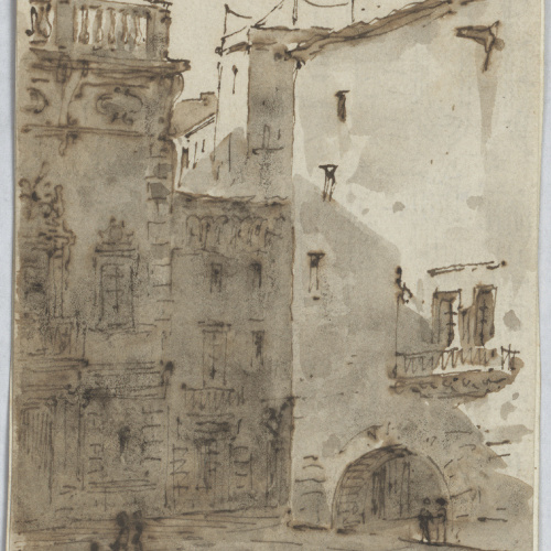 Lluís Rigalt - Plaça - Cap a 1860-1870 image for: Lluís Rigalt - Plaça - Cap a 1860-1870