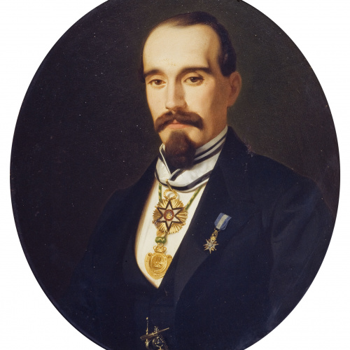 image for: Claudi Lorenzale - Retrat de Francisco del Villar Lozano - Cap a 1879