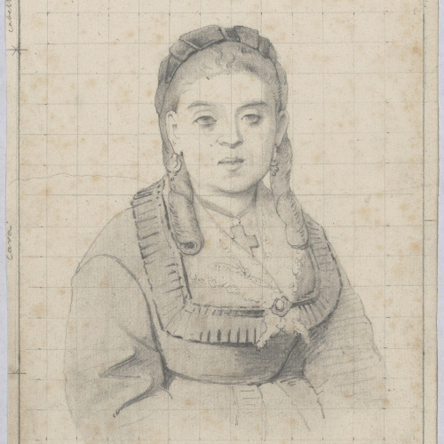 image for: Claudi Lorenzale - Retrat de dama - Cap a 1860-1880