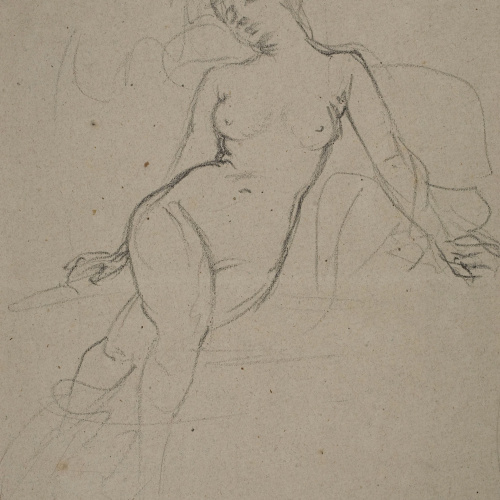 Ramon Martí i Alsina - Nu femení - Cap a 1865-1870 image for: Ramon Martí i Alsina - Nu femení - Cap a 1865-1870