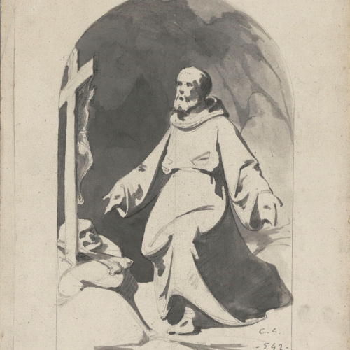 Claudi Lorenzale - Sant Francesc - Cap a 1850-1870 image for: Claudi Lorenzale - Sant Francesc - Cap a 1850-1870
