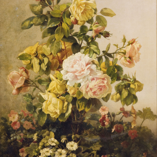 image for: Josep Mirabent - Roses i primaveres - Cap a 1875-1885