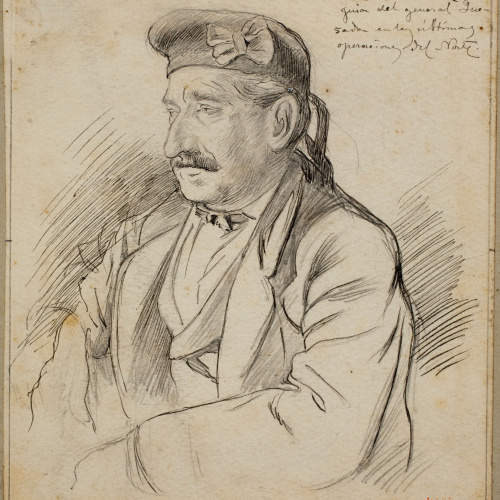 image for: Josep Lluís Pellicer - Retrat de José Aguirre Sarasua - Cap a 1876