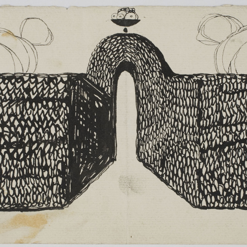 image for: Ismael Smith - Entrada d&#039;un jardí (anvers) / Figures (revers) - Cap a 1907-1910