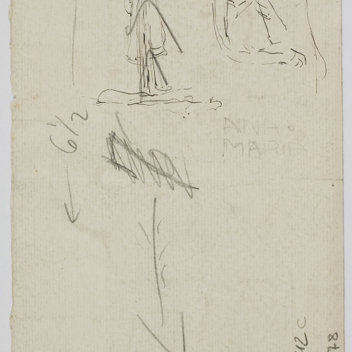 image for: Ismael Smith - Entrada d&#039;un jardí (anvers) / Figures (revers) - Cap a 1907-1910 [1]