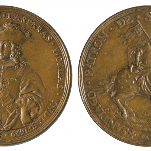 image for: Johann Bernhard Fischer von Erlach - Carles II en honor a sant Jaume, patró d&#039;Espanya - 1679