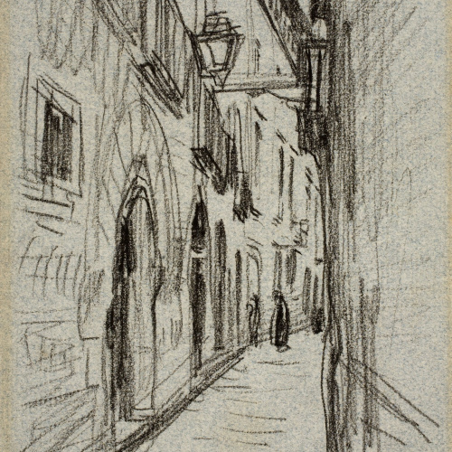image for: Dionís Baixeras - Carrer de Basea - Cap a 1908