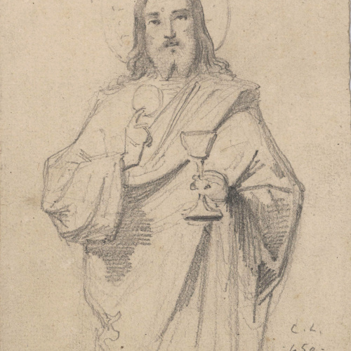 Claudi Lorenzale - Jesucrist - Cap a 1850-1870 image for: Claudi Lorenzale - Jesucrist - Cap a 1850-1870