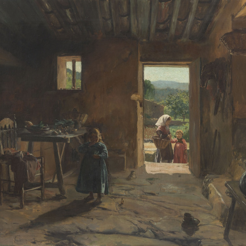 image for: Joan Pinós - Estudi d&#039;interior (Cuina rural) - Cap a 1891