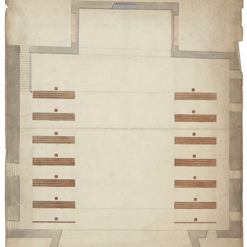 image for: Nicolau Planella - Planta de l&#039;escenari del Teatre Principal de Barcelona - 1856
