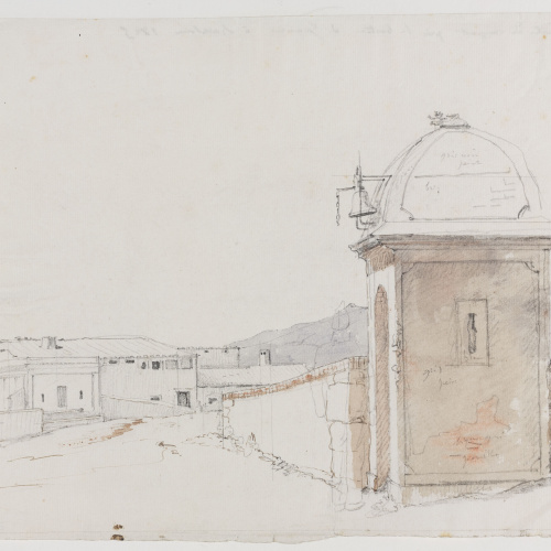 image for: Adolphe Hedwige Alphonse Delamare - Muralla de Barcelona. Baluard de Jonqueres - 1825