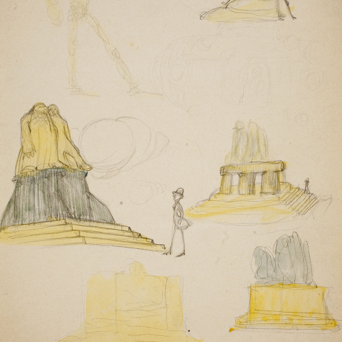 image for: Ismael Smith - Projecte del monument a Manuel Milà i Fontanals - Cap a 1908