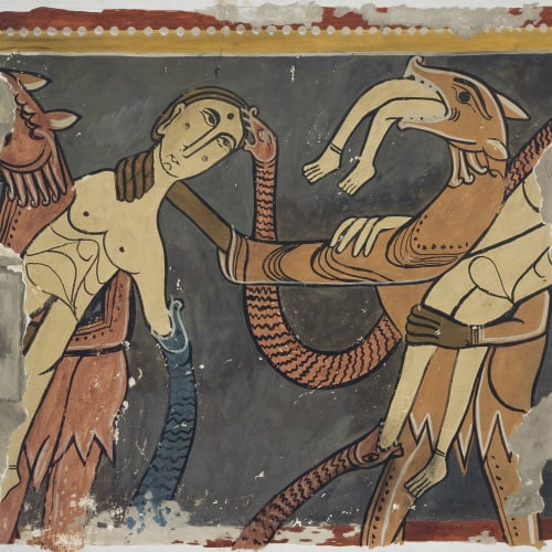image for: Joan Vallhonrat - Reproducció de les pintures de Santa Maria de Taüll. Fragment de l&#039;Infern - 1908