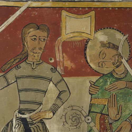 image for: Joan Vallhonrat - Reproducció de les pintures de l&#039;absis de Sant Tomàs Becket de Santa Maria de Terrassa. Decapitació del sant - 1918