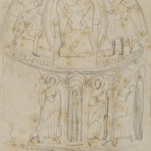 image for: Joan Vallhonrat - Reproducció de les pintures de l&#039;absis de Santa Maria de Taüll - 1909