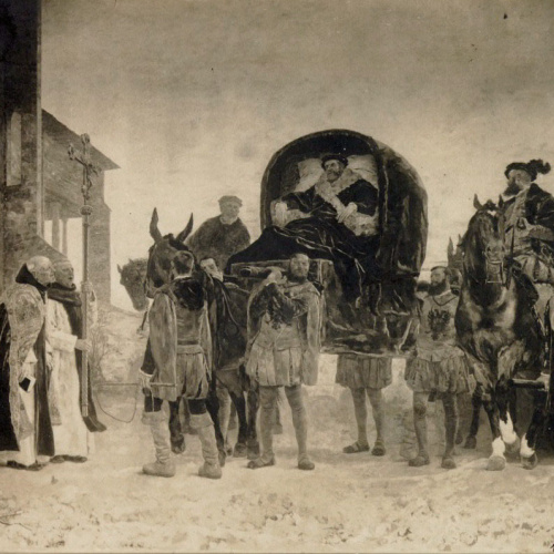 image for: Antoni Casanova Estorach - Entrada del rei Carles V al monestir de Yuste - París, 1889
