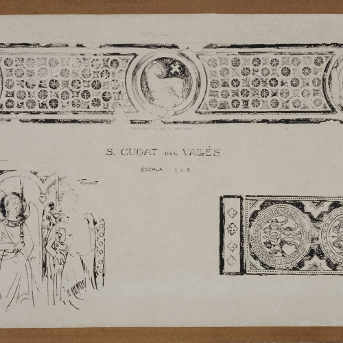 image for: Joan Vallhonrat - Reproducció de les pintures de Sant Cugat del Vallès. Diversos fragments - 1912