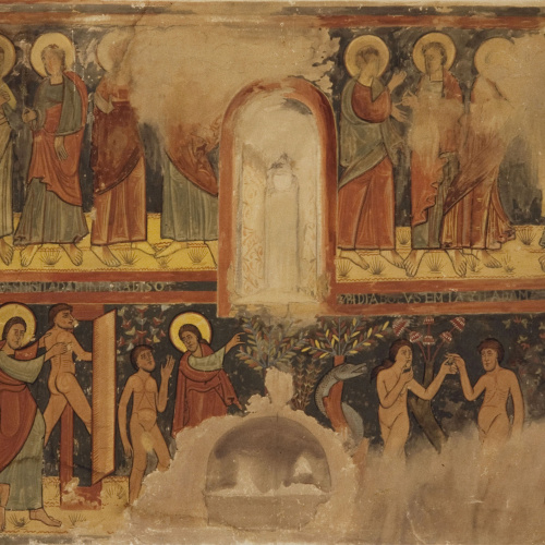 image for: Joan Vallhonrat - Reproducció de les pintures del semicilindre de l&#039;absis de Sant Sadurní d&#039;Osormort - 1916