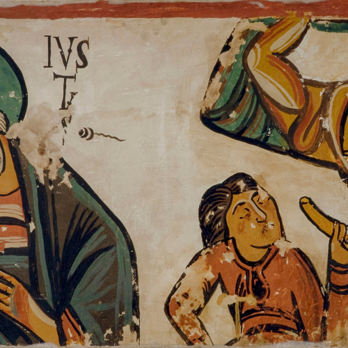 image for: Joan Vallhonrat - Reproducció de les pintures de l&#039;absis de Santa Maria de Mur. Sant Josep - 1915