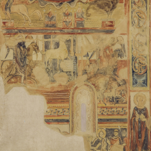 image for: Joan Vallhonrat - Reproducció de les pintures del mur sud de Sant Salvador de Polinyà - 1920