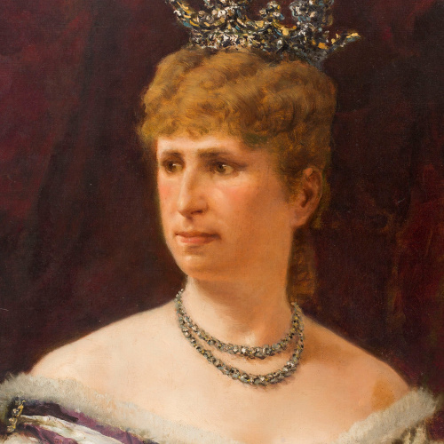 image for: Ramon Tusquets - Retrat de la reina Maria Cristina d&#039;Habsburg - 1886 [1]