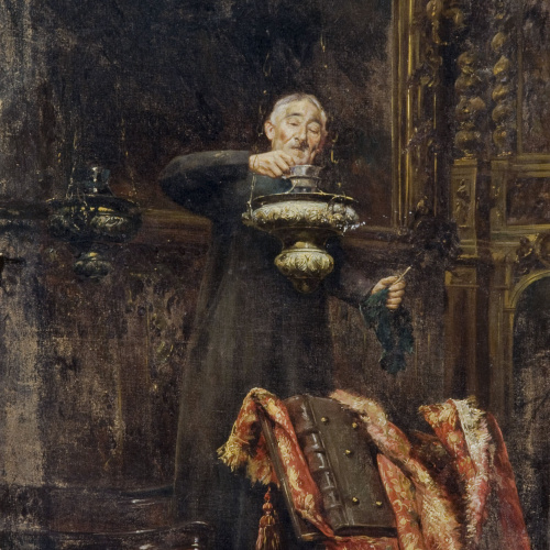image for: Romà Ribera - Vell sagristà - Cap a 1897