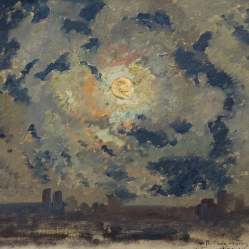 image for: Alexandre de Riquer - Paisatge a la matinada - 1905