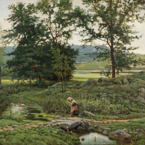 image for: Joaquim Vayreda - Paisatge dels voltants d&#039;Olot - 1889