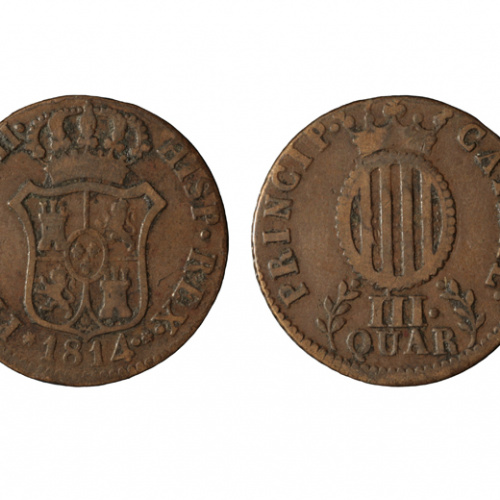 image for: Ferran VII d&#039;Espanya - 3 quartos - 1814