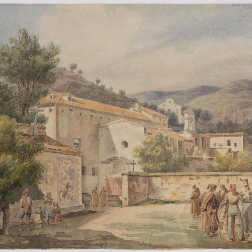 image for: Adolphe Hedwige Alphonse Delamare - Convent dels caputxins de Sarrià - Octubre de 1827