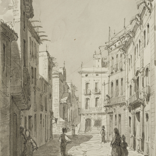 image for: Lluís Rigalt - Carrer de Barcelona - 1873