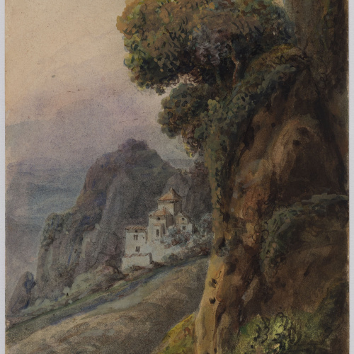 image for: Adolphe Hedwige Alphonse Delamare - Capella de la Santa Cova a Montserrat - 1 de setembre de 1826