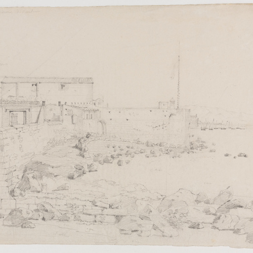 image for: Adolphe Hedwige Alphonse Delamare - Drassanes del port de Barcelona - Novembre de 1827