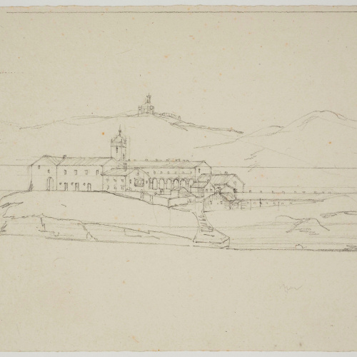 image for: Adolphe Hedwige Alphonse Delamare - Convento del Desierto de San José de la Isla (cerca de Portugalete?) - Cap a 1824-1827