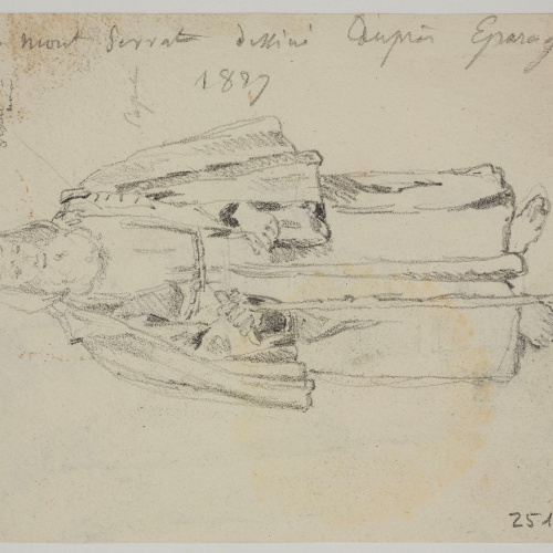 image for: Adolphe Hedwige Alphonse Delamare - Rodalies de Montserrat a prop d’Esparreguera (anvers) / Sant Fèlix Cantalicio (revers) - 1827 [1]