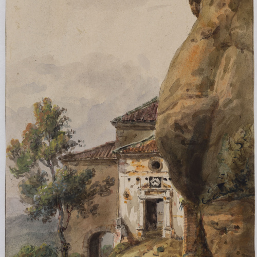 image for: Adolphe Hedwige Alphonse Delamare - Capella de la Santa Cova de Montserrat - Setembre de 1826