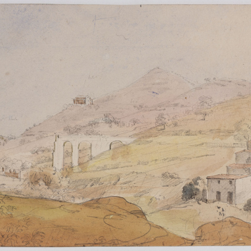 image for: Adolphe Hedwige Alphonse Delamare - Restes de l’Aqüeducte de Can Turull a Vallcarca - 14 de novembre de 1827