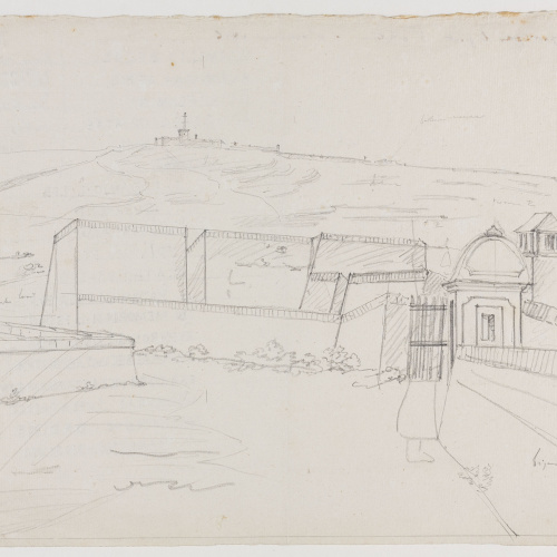 image for: Adolphe Hedwige Alphonse Delamare - Muralla de Barcelona. Baluard de Sant Antoni - 1826