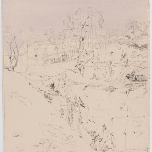 image for: Adolphe Hedwige Alphonse Delamare - Font Trobada. Montjuïc - 30-31 d’octubre de 1827