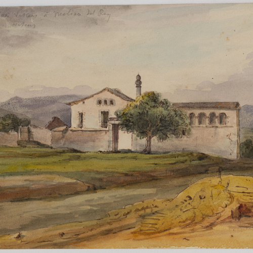 image for: Adolphe Hedwige Alphonse Delamare - Masia al camí de Sant Vicenç dels Horts a Molins de Rei - Cap a 1826 o 1827