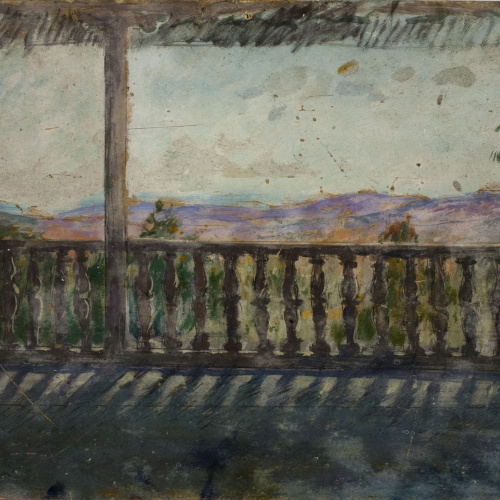image for: Ricard Canals - Galeria porxada amb paisatge de fons - Cap a 1929