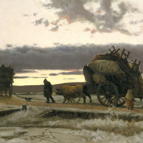 image for: Joaquim Vayreda - Paisatge d&#039;hivern - 1878