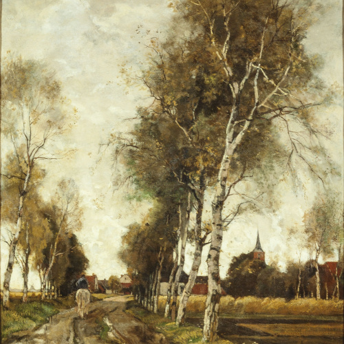 Théophile de Bock - Camí del poble - Cap a 1898 image for: Théophile de Bock - Camí del poble - Cap a 1898