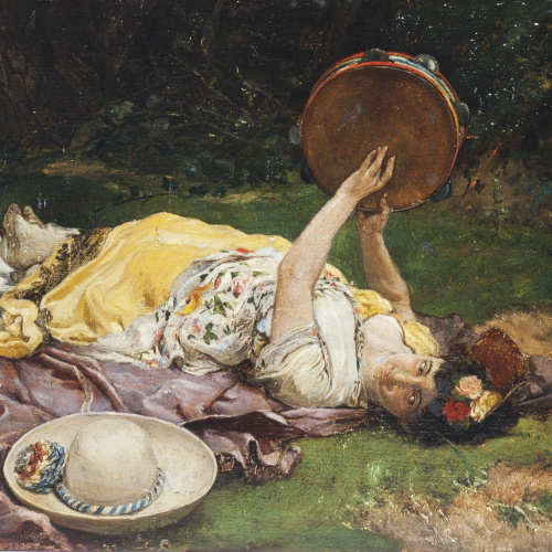 image for: José Jiménez Aranda - La maja alegre - 1876