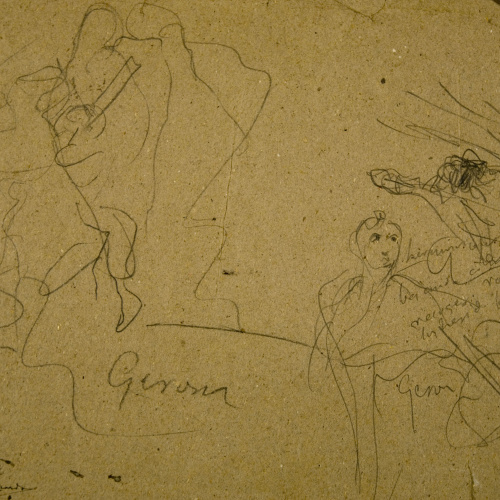 image for: Ramon Martí i Alsina - Estudi per al quadre &quot;El gran dia de Girona&quot; - Cap a 1863-1864