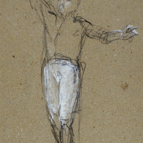 image for: Ramon Martí i Alsina - Figura del general Álvarez de Castro per al quadre &quot;El gran dia de Girona&quot; - Cap a 1863-1864