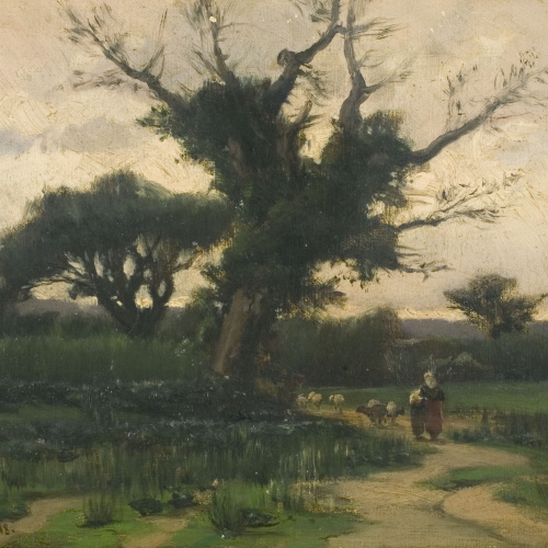 image for: Joaquim Vayreda - L&#039;arbre vell - 1878