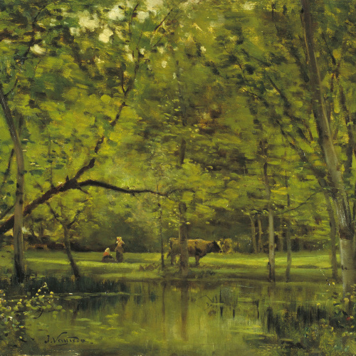 image for: Joaquim Vayreda - Arbreda i aiguamoll - Cap a 1883-1886