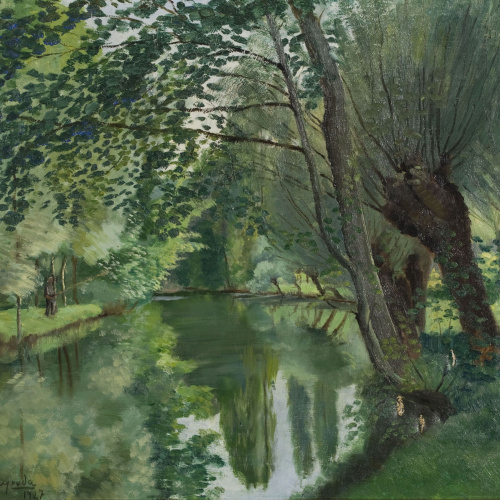image for: Francesc Vayreda - Vora riu - 1927